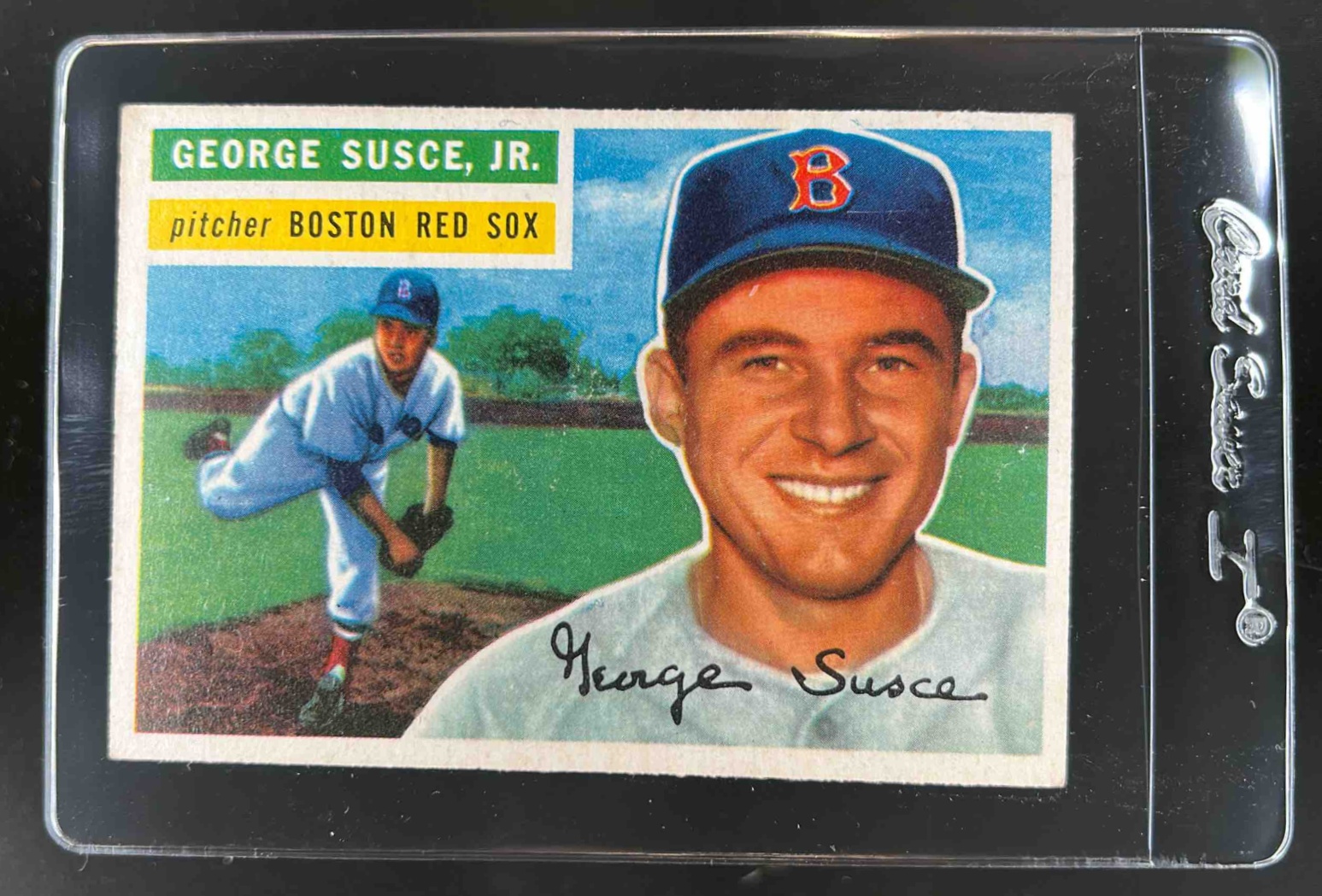 Card image for 1956 TOPPS GEORGE SUSCE JR. #93A BOSTON RED SOX