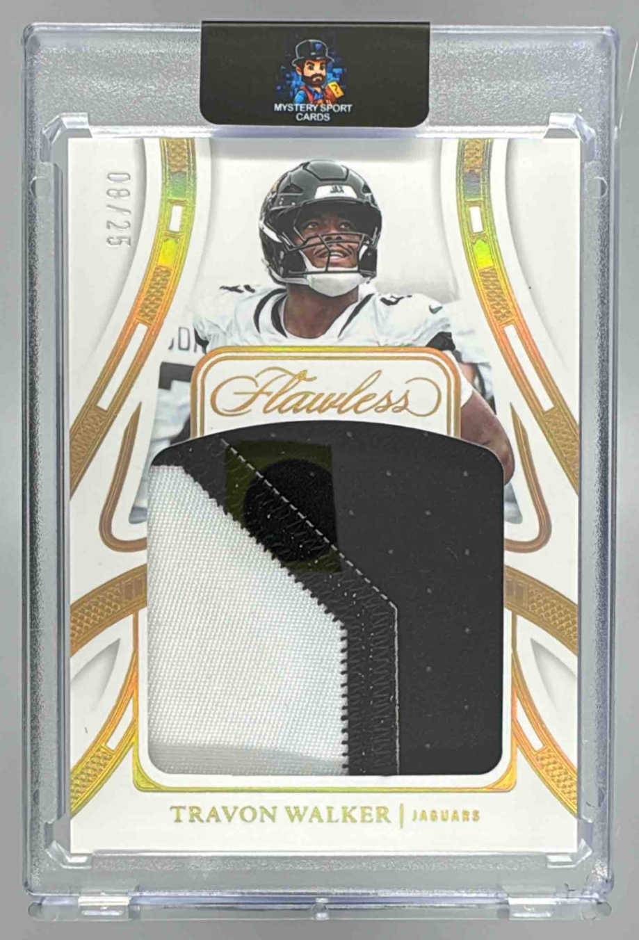 Card image for 2025 Panini Flawless Travon Walker Game Used Memorabilia Silver /25 MEM Jaguars