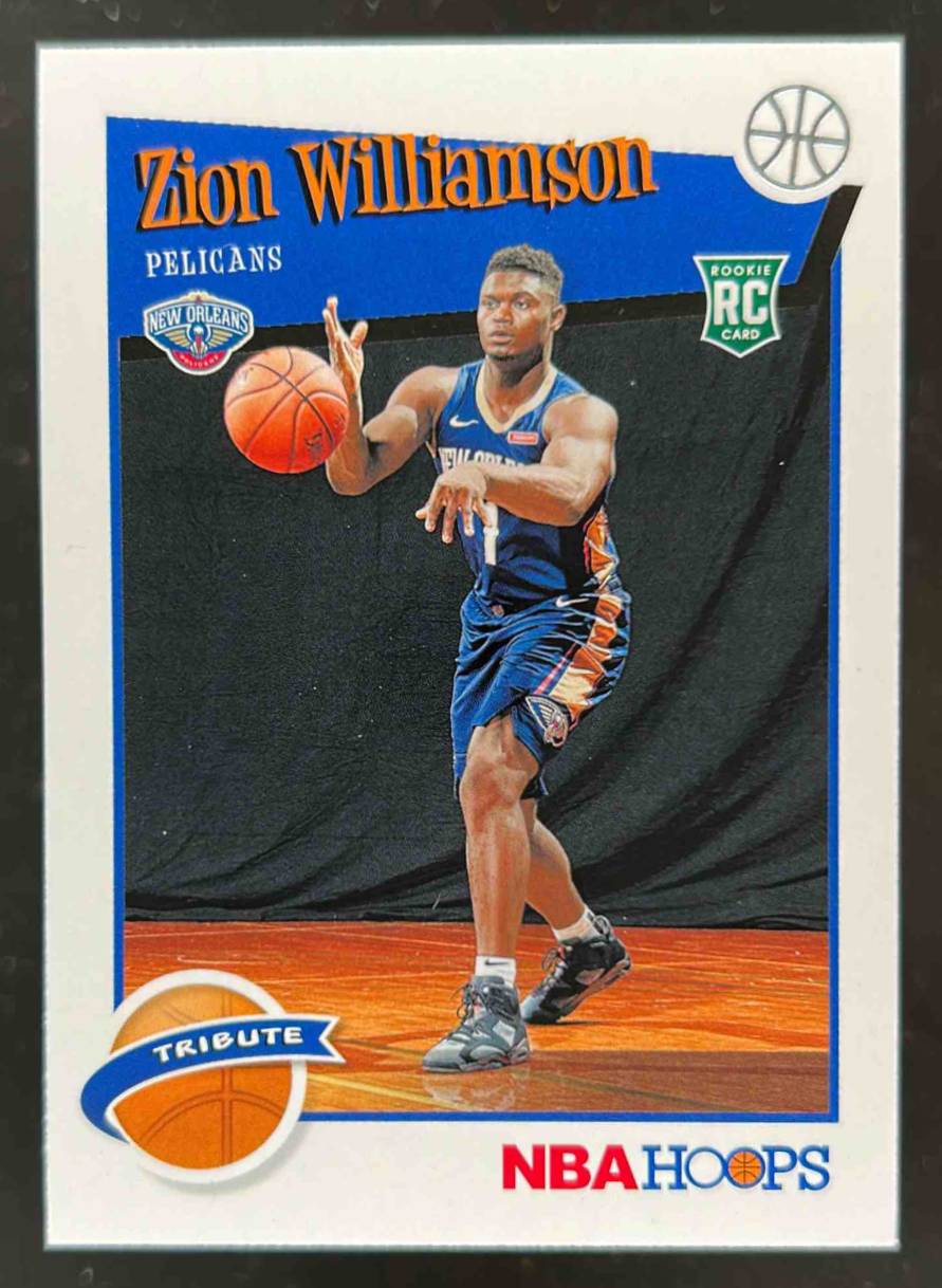 Card image for 2019-20 PANINI HOOPS ZION WILLIAMSON #296 RC ROOKIE NEW ORLEANS PELICANS