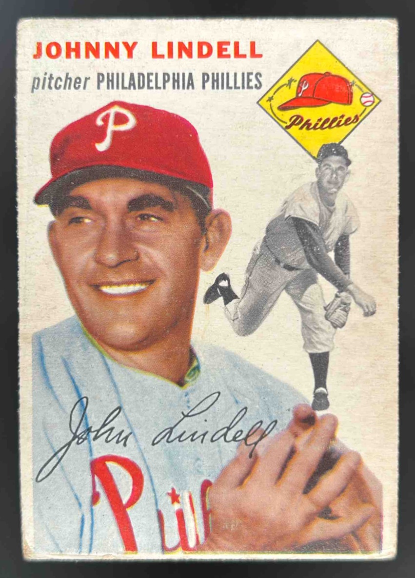 Card image for 1954 TOPPS BASEBALL JOHNNY LINDELL #51 PHILADELPHIA PHILLIES