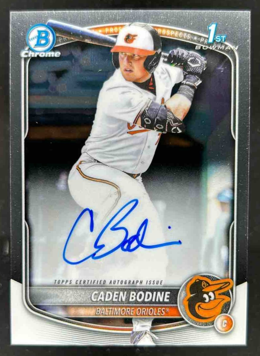 Card image for Caden Bodine 2025 Bowman Draft Chrome Prospect Auto