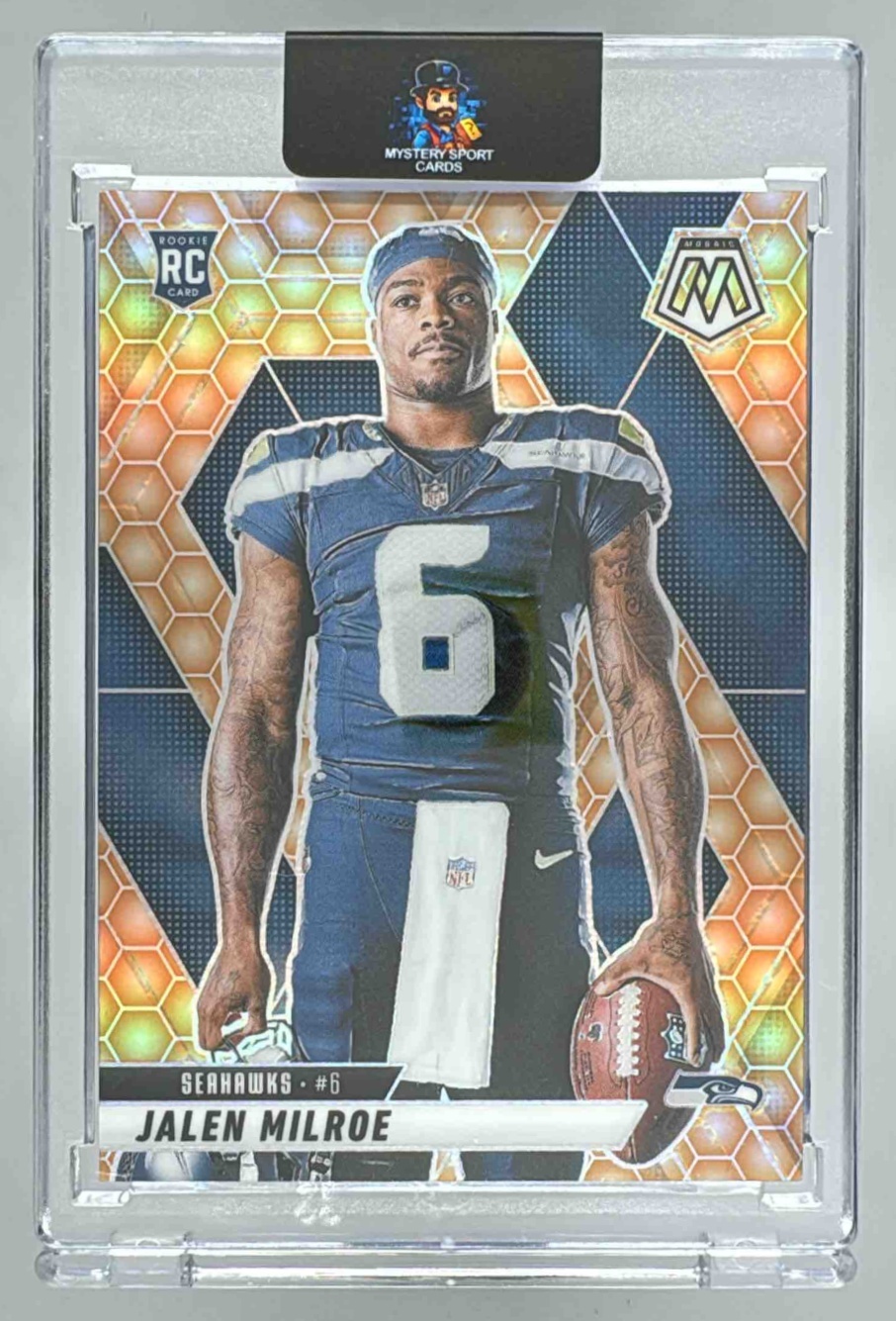 Card image for 2025 Panini Mosaic Jalen Milroe Rookie Variation #283 RC Seahawks