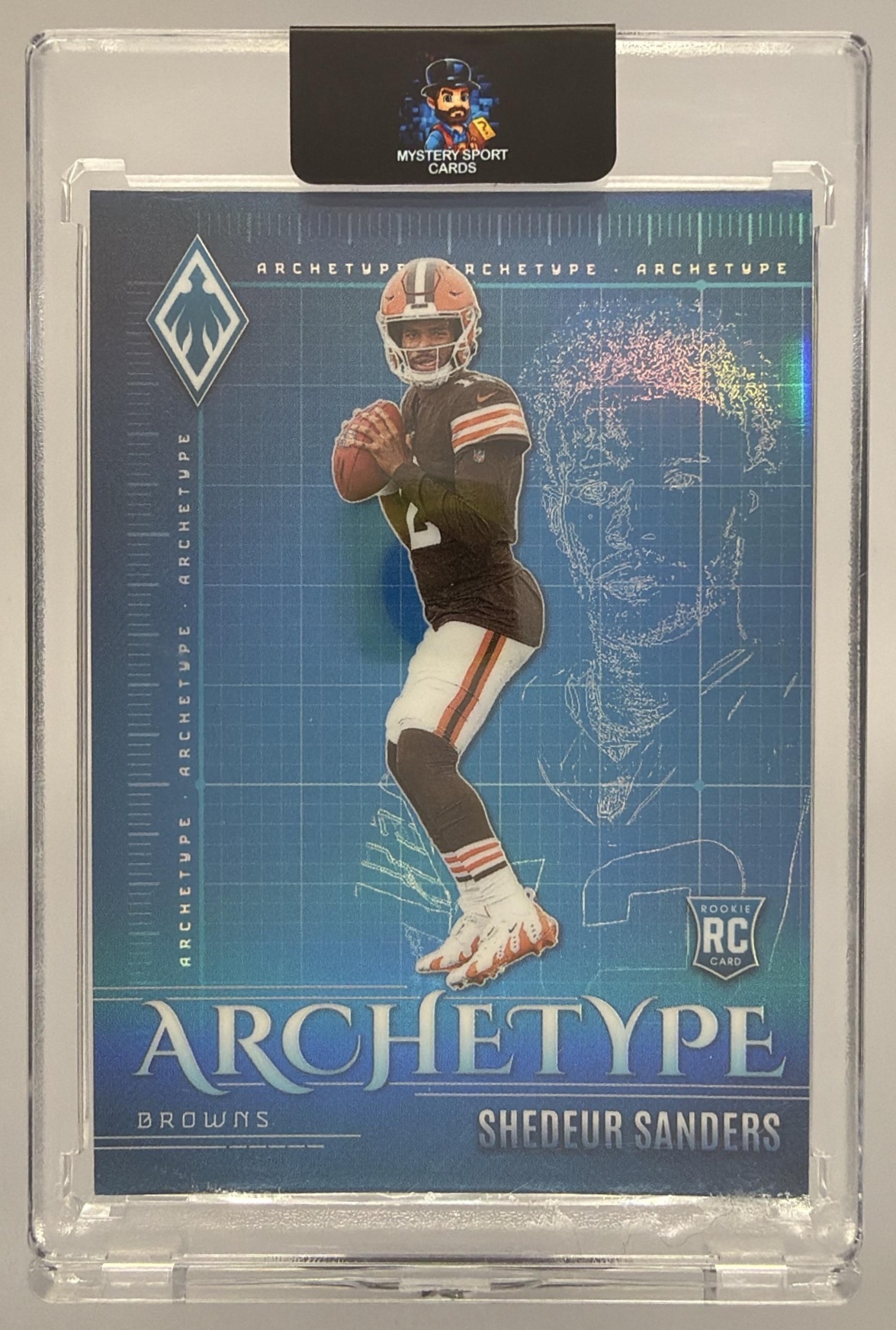 Card image for 2025 Panini Football Phoenix Shedeur Sanders Archetype #25 Cleveland Browns