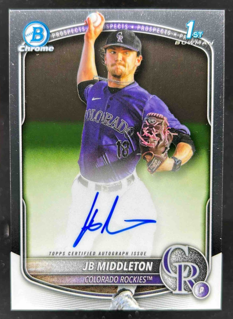 Card image for JB Middleton 2025 Bowman Draft Chrome Prospect Auto
