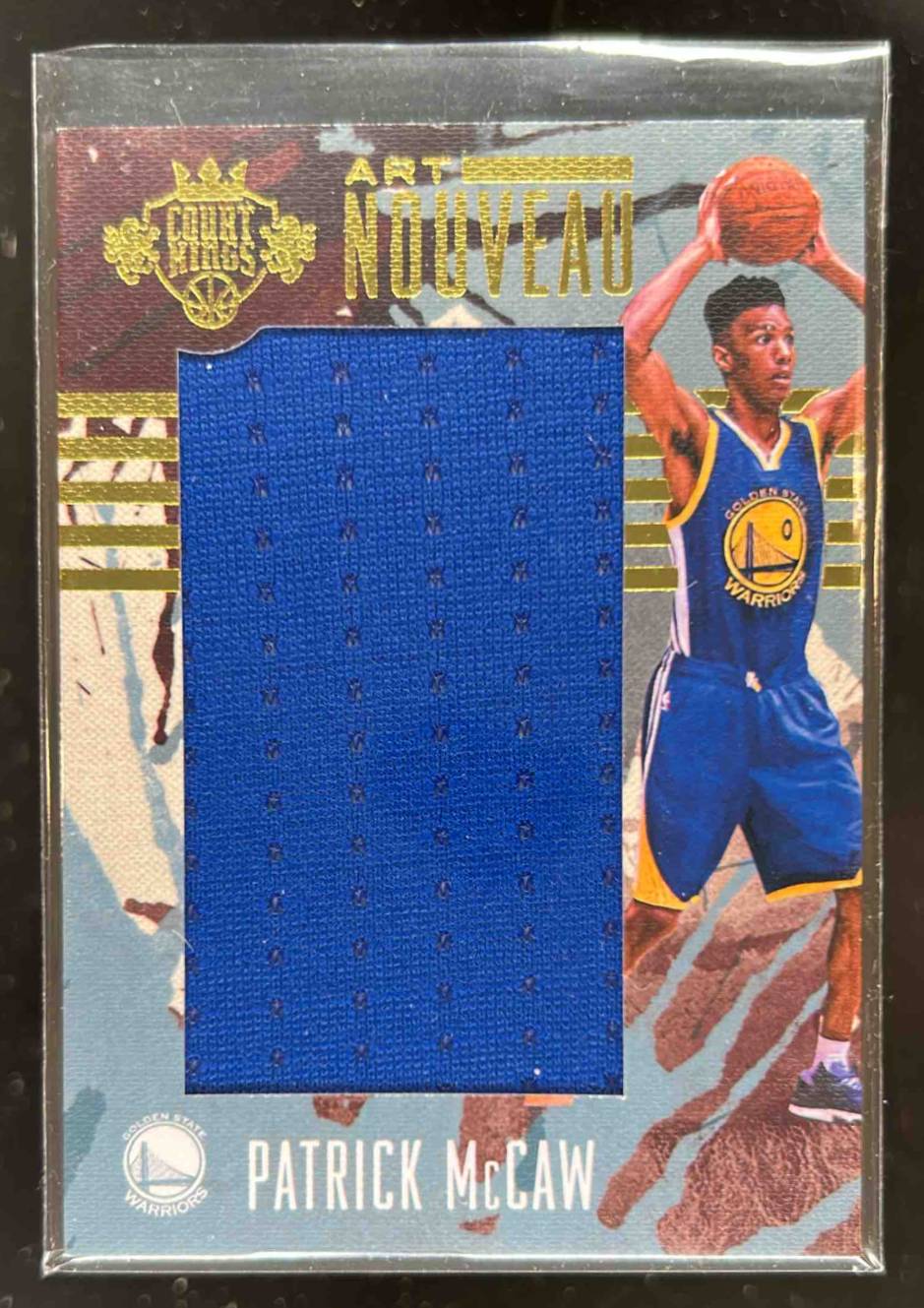 Card image for 2016-17 Panini Court Kings Patrick McCaw Art Nouveau Jumbo 7 /99 #27 RC Rookie