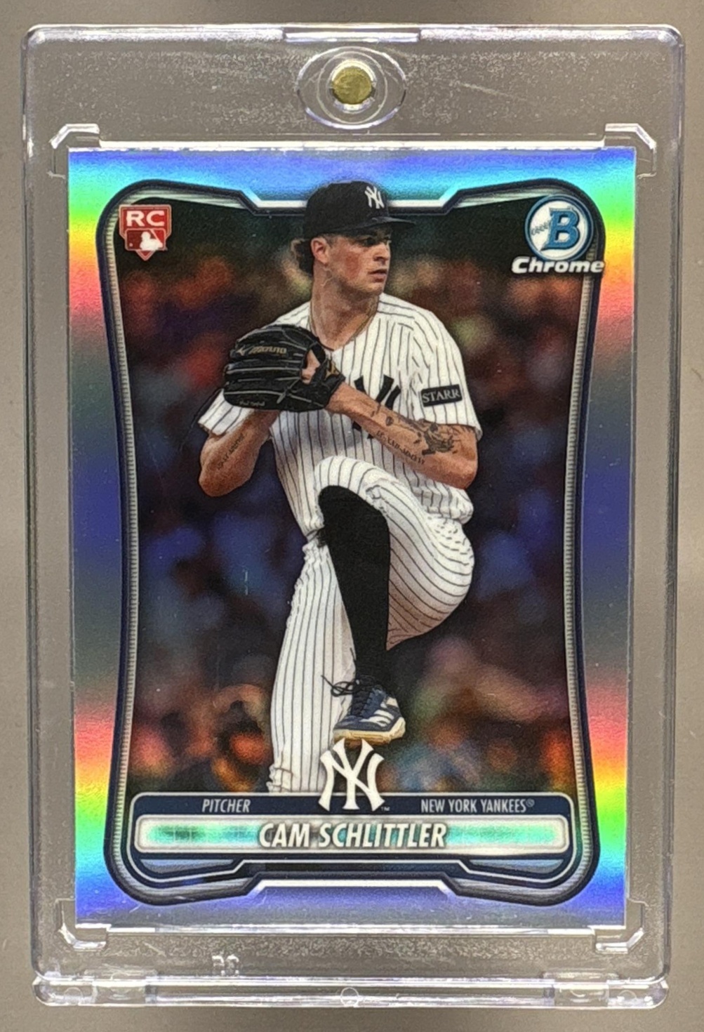 2026 BOWMAN CAM SCHLITTLER #53 CHROME ROOKIE RED RC VARIATION YANKEES