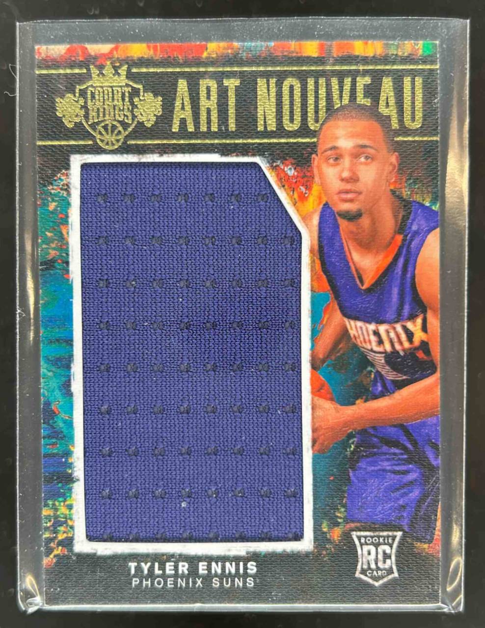 Card image for 2014-15 Panini Court Kings Tyler Ennis Art Nouveau Jerseys 289 /299 #16 RC