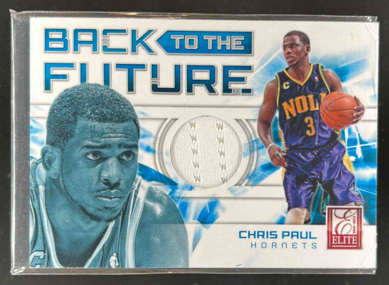 Card image for 2012-13 PANINI ELITE CHRIS PAUL BACK TO THE FUTURE MATERIALS #11
