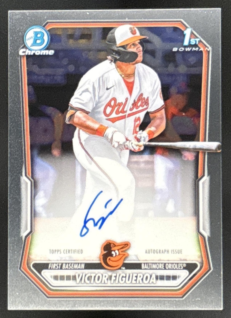 Card image for Victor Figueroa 2026 Bowman Chrome Prospect Auto Baltimore Orioles
