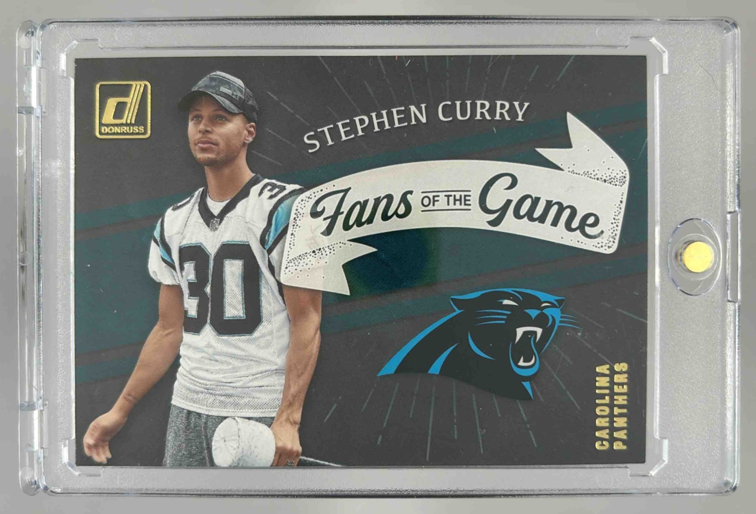 Card image for 2022 Panini Donruss Stephen Curry Fans of the Game #FG-SC Panthers