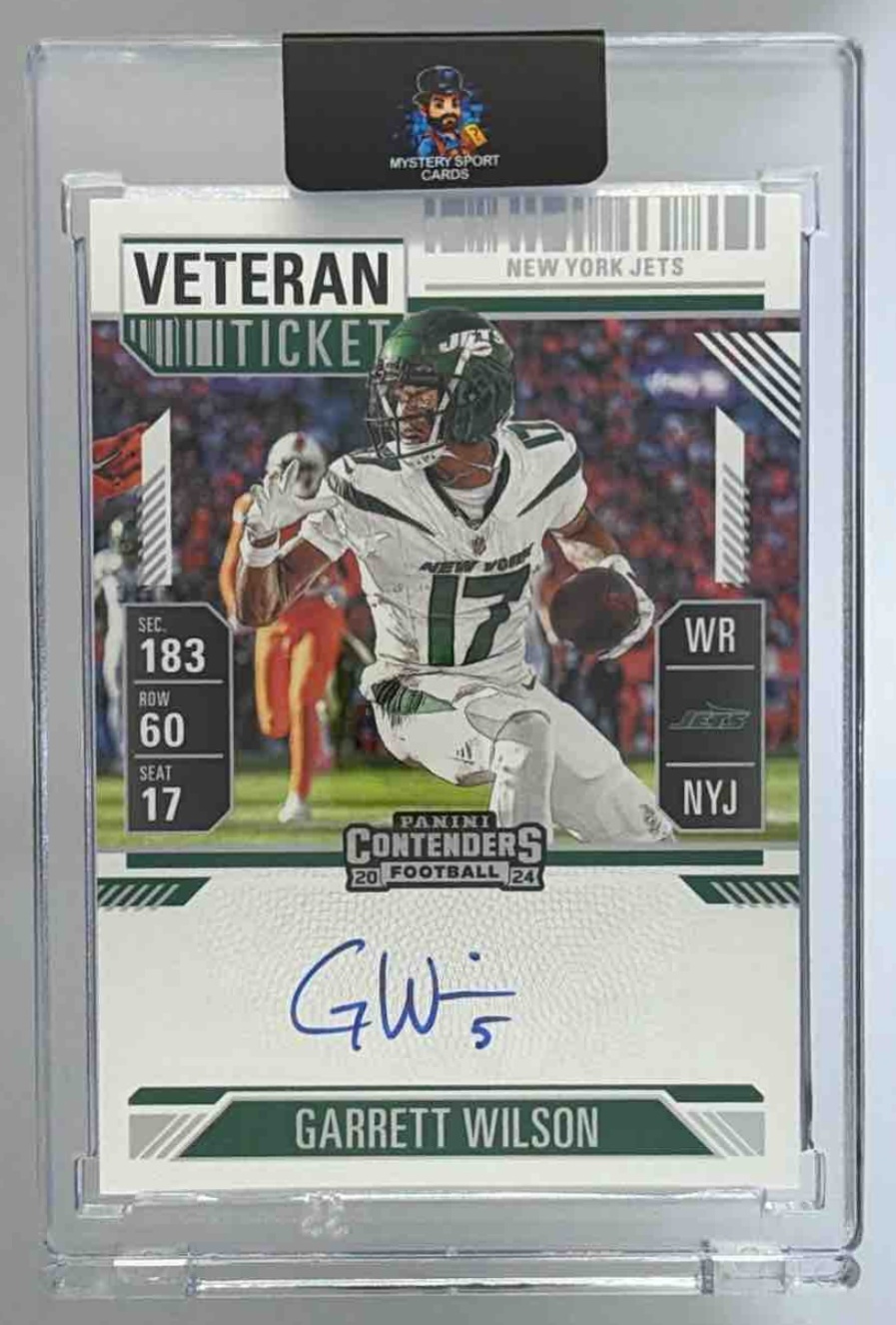 Card image for 2025 Panini Immaculate Collection Garrett Wilson 2024 One Wonderful Ones Auto Bronze #3 Jets