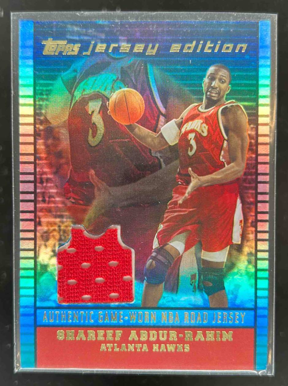 Card image for 2002-03 TOPPS JERSEY EDITION SHAREEF ABDUR-RAHIM #JESA ATLANTA HAWKS