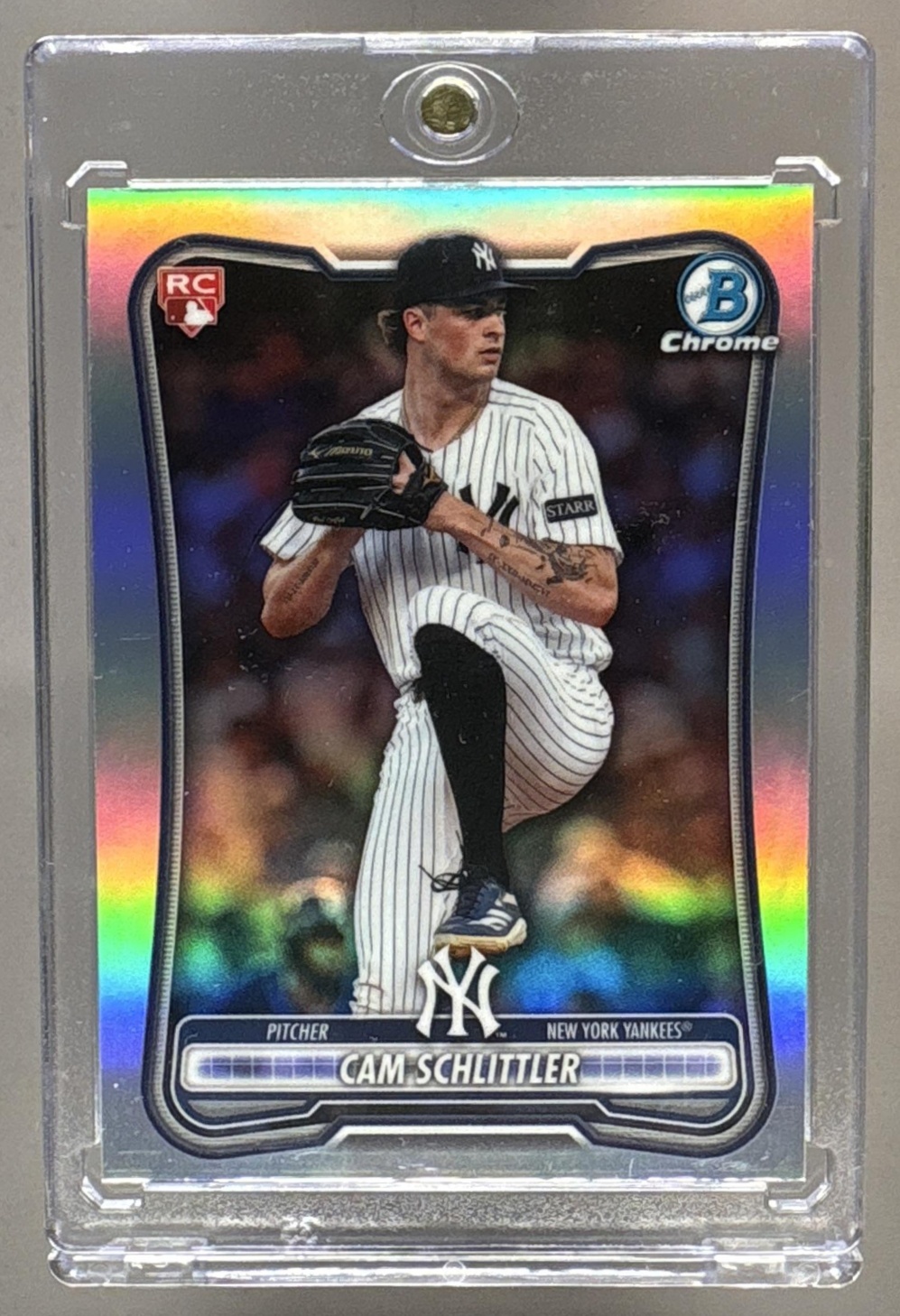 2026 BOWMAN CAM SCHLITTLER #53 CHROME ROOKIE RED RC VARIATION YANKEES