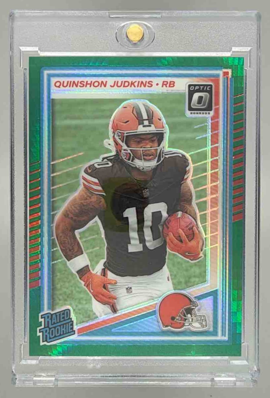 Card image for 2025 Panini Donruss Optic Quinshon Judkins Rated Rookie #252 Browns