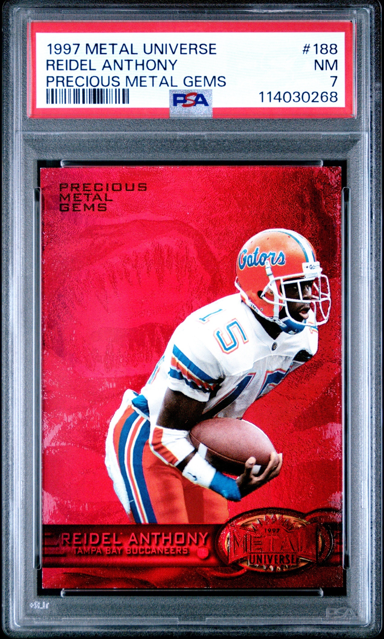 1997 Skybox Metal Universe Reidel Anthony Precious Gems /150 #188 RC PSA 7