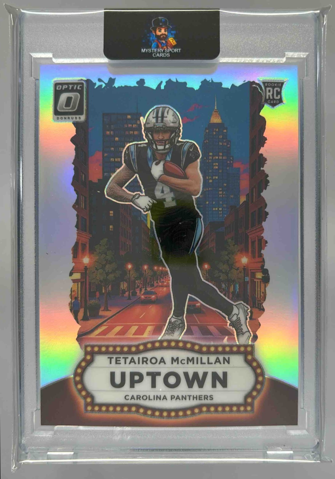 Card image for 2025 Panini Donruss Optic Tetairoa McMillan Uptown #20 RC Panthers
