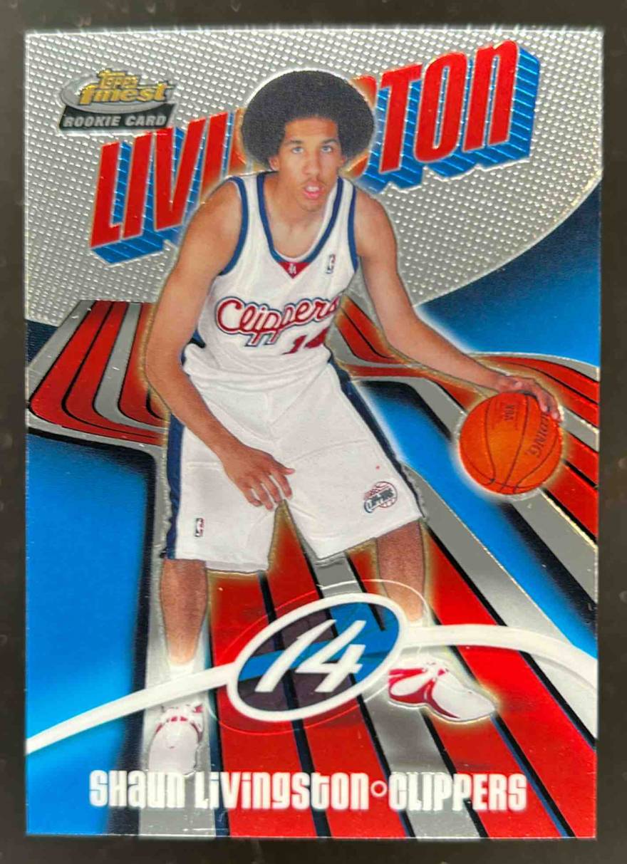Card image for 2003-04 TOPPS FINEST SHAUN LIVINGSTON #176 RC ROOKIE LOS ANGELES CLIPPERS