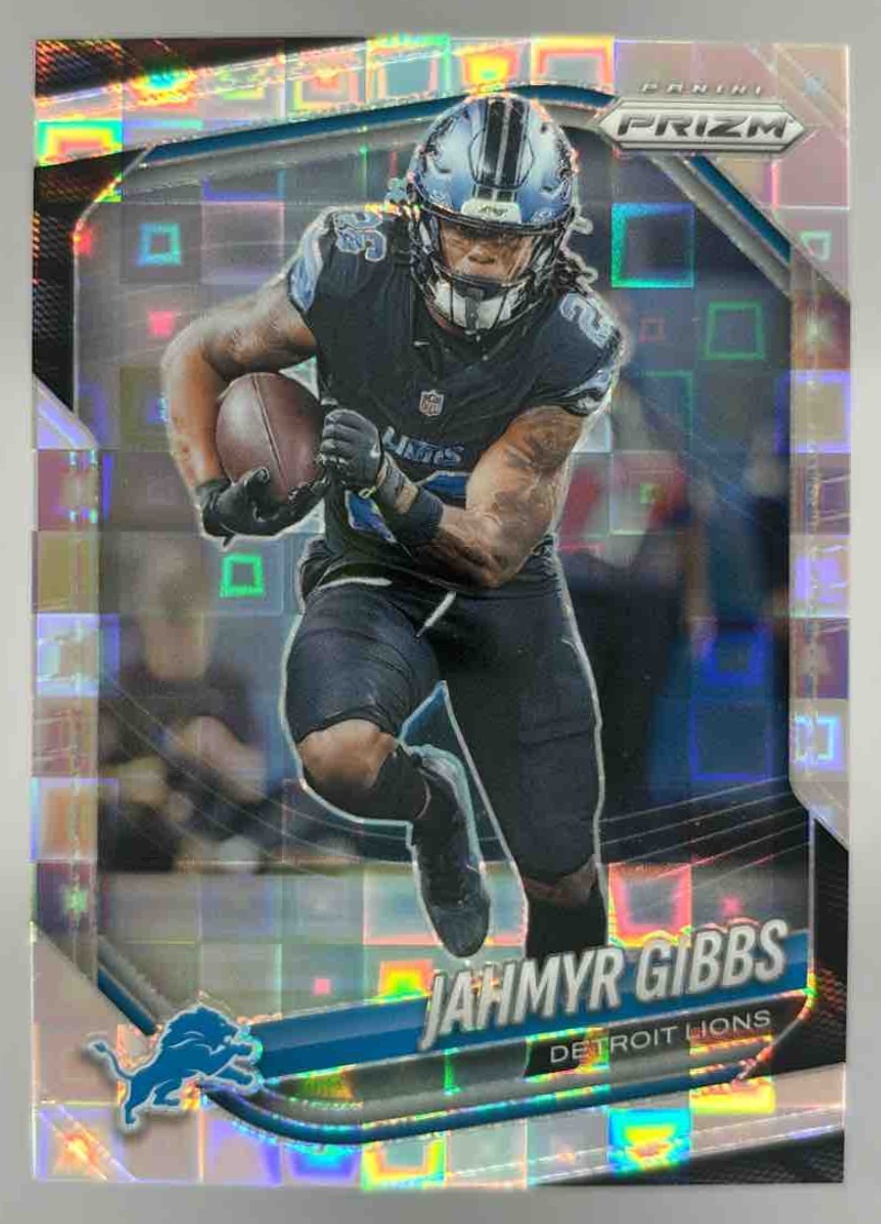 Card image for 2025 Panini Football Prizm Jahmyr Gibbs Pandora /400 #74 Detroit Lions
