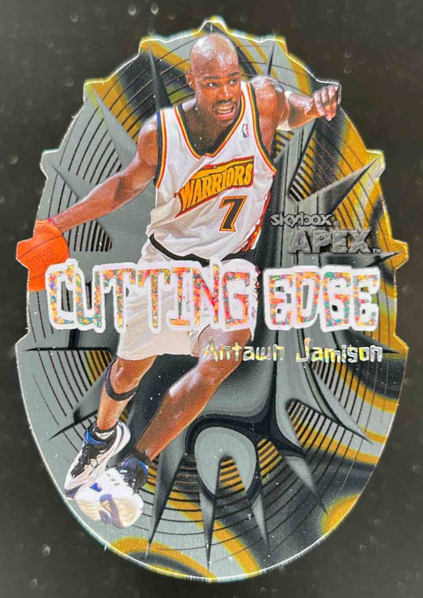 Card image for 1999-00 SKYBOX APEX ANTAWN JAMISON CUTTING EDGE #13 CE GOLDEN STATE WARRIORS