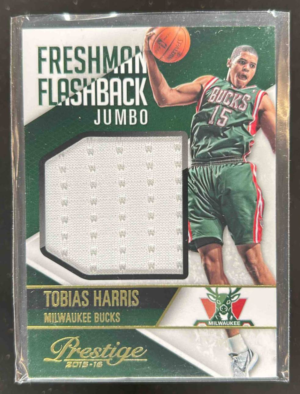 Card image for 2015-16 Panini Prestige Tobias Harris Freshman Flashback Jumbo #15