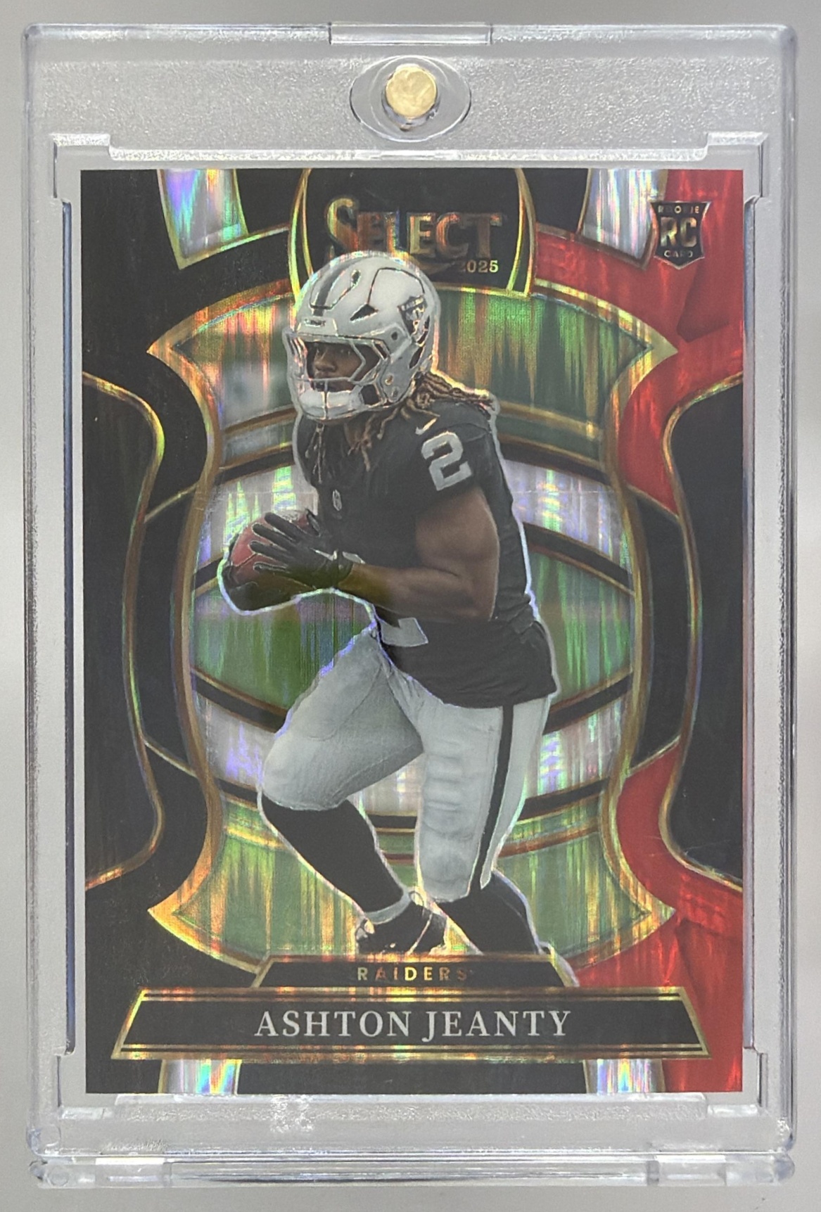 Card image for 2025 Panini Select Ashton Jeanty Certified Rookies #4 RC Raiders