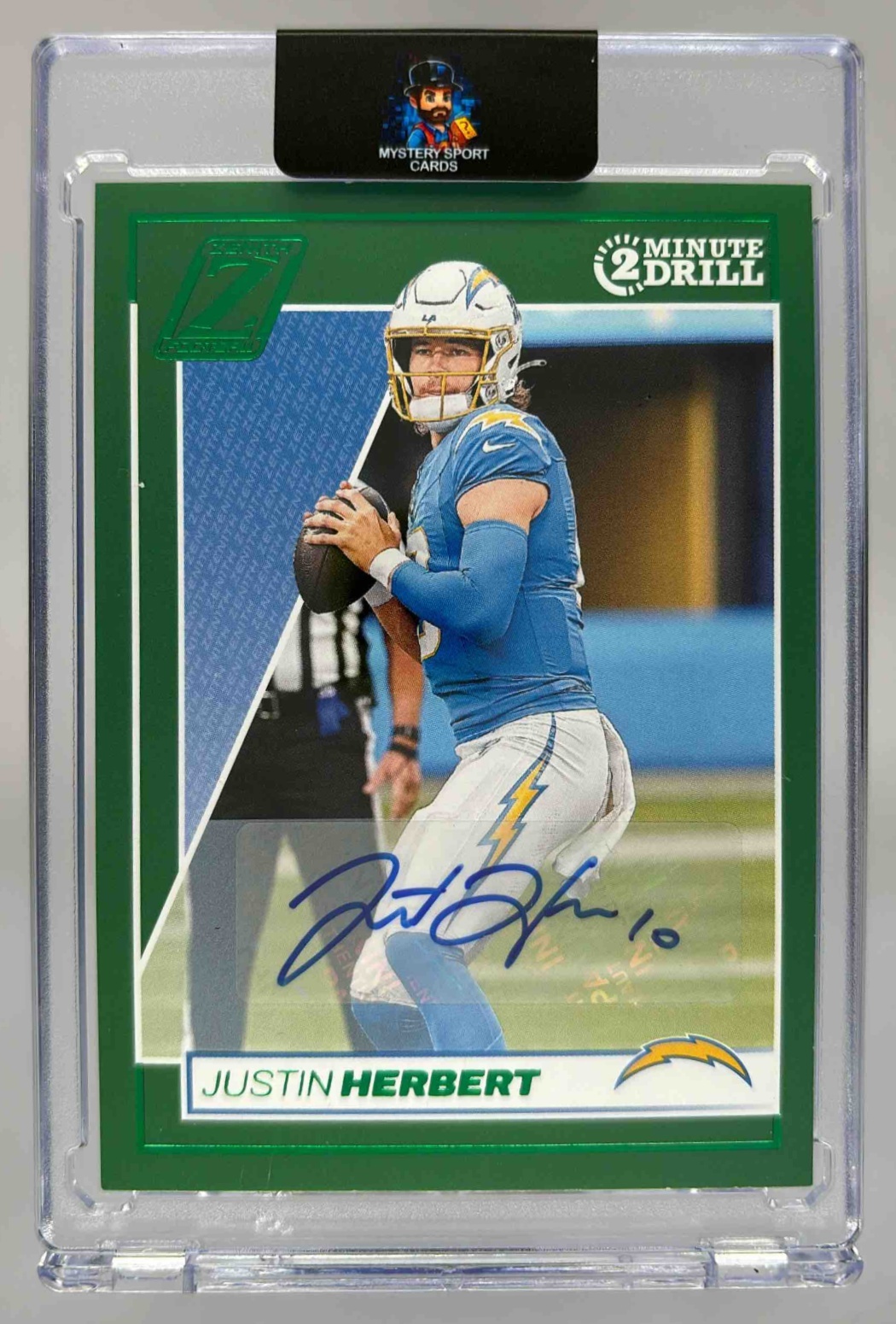 Card image for 2024 Panini Football Zenith Justin Herbert Auto #54 Los Angeles Chargers