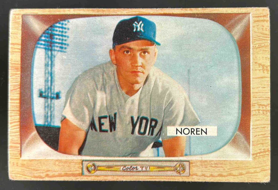 Card image for 1955 BOWMAN BASEBALL IRV NOREN #63 NEW YORK YANKEES