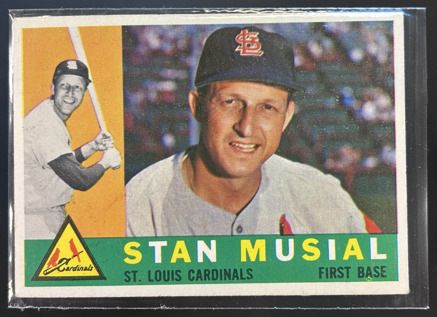 Card image for 1960 TOPPS STAN MUSIAL #250 ST. LOUIS CARDINALS