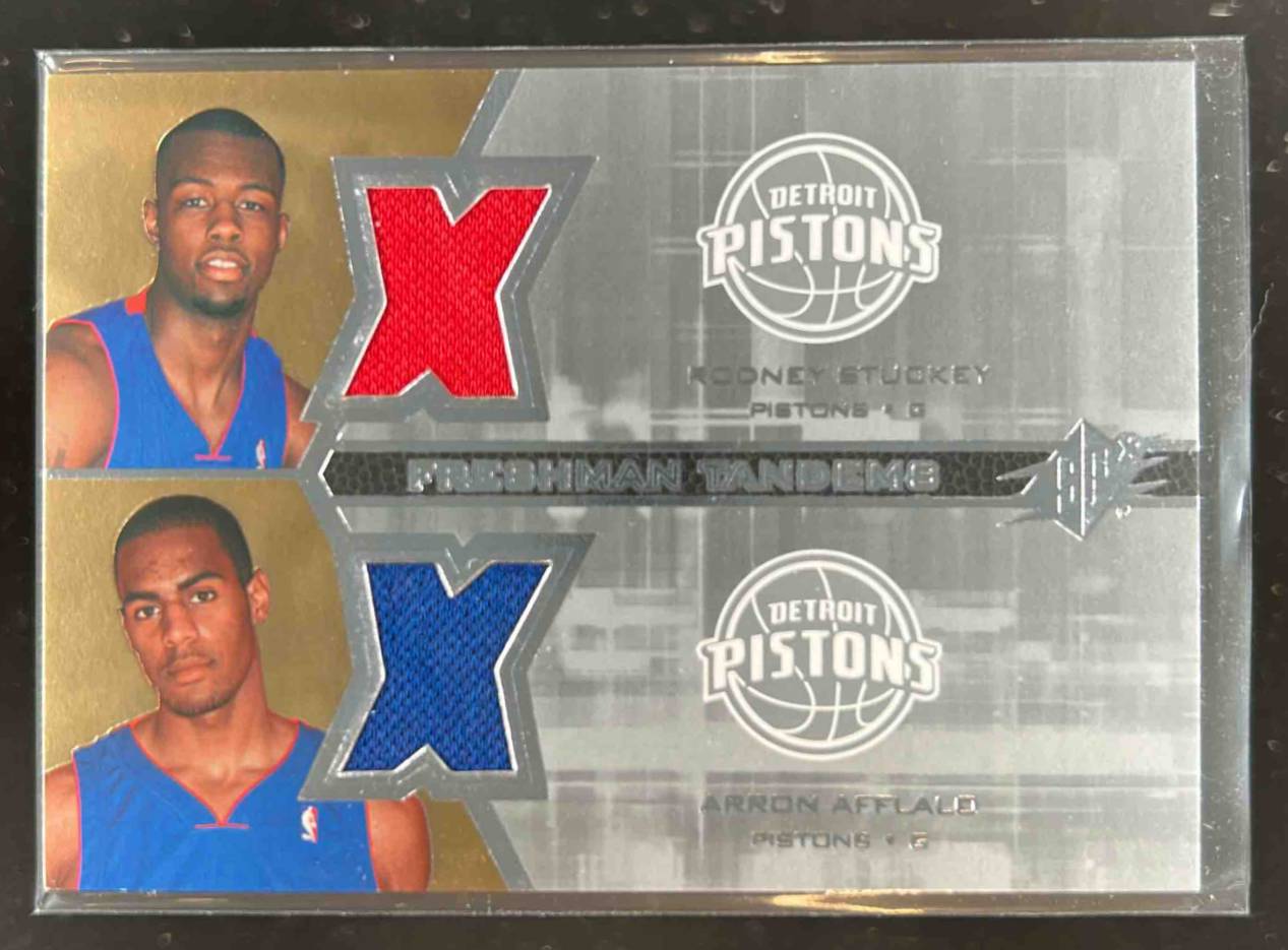 Card image for 2007-08 SPx Arron Afflalo / Rodney Stuckey Freshman Orientation Tandems #F2-AS