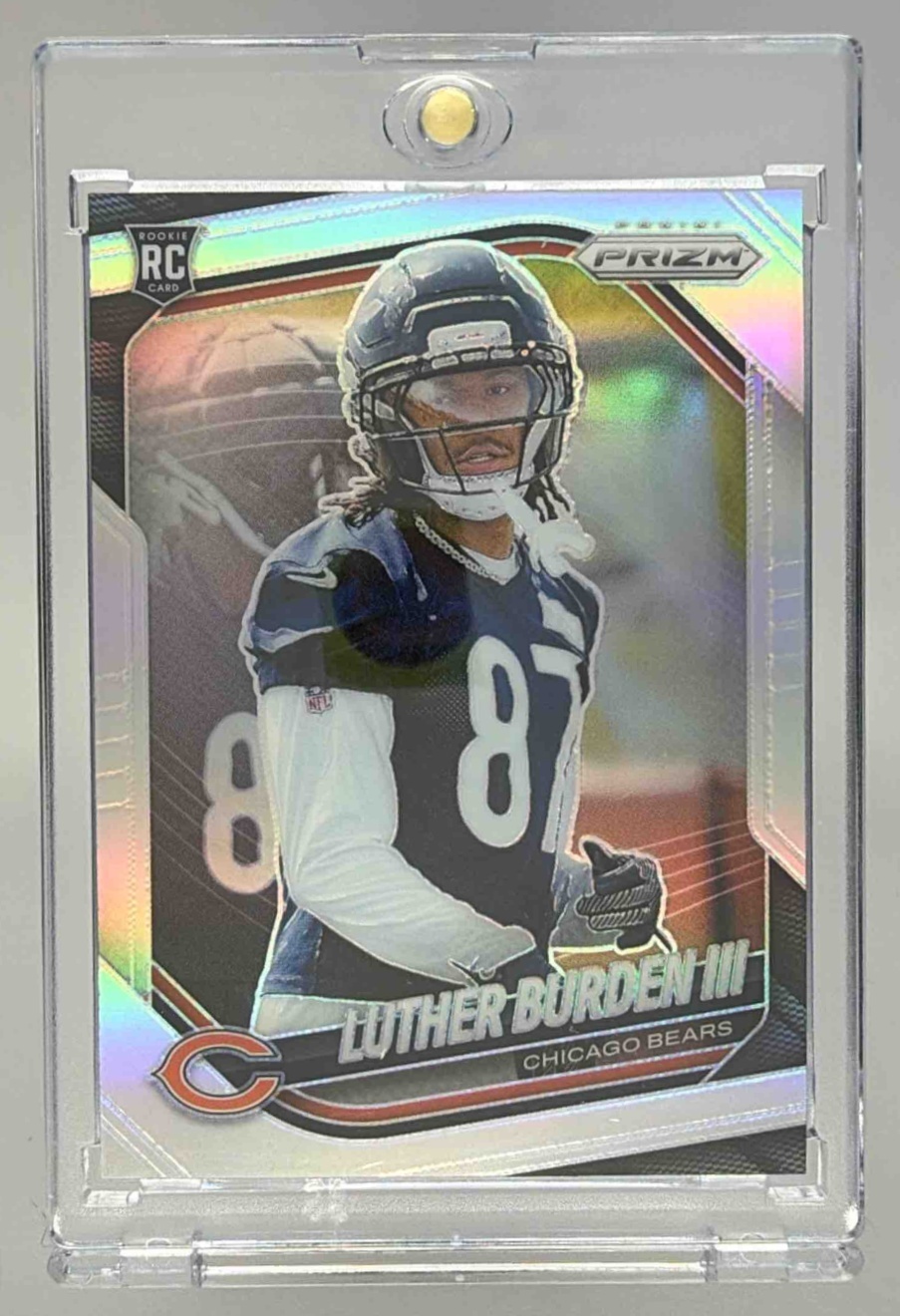 Card image for 2025 Panini Football Prizm Luther Burden III #331 RC Chicago Bears