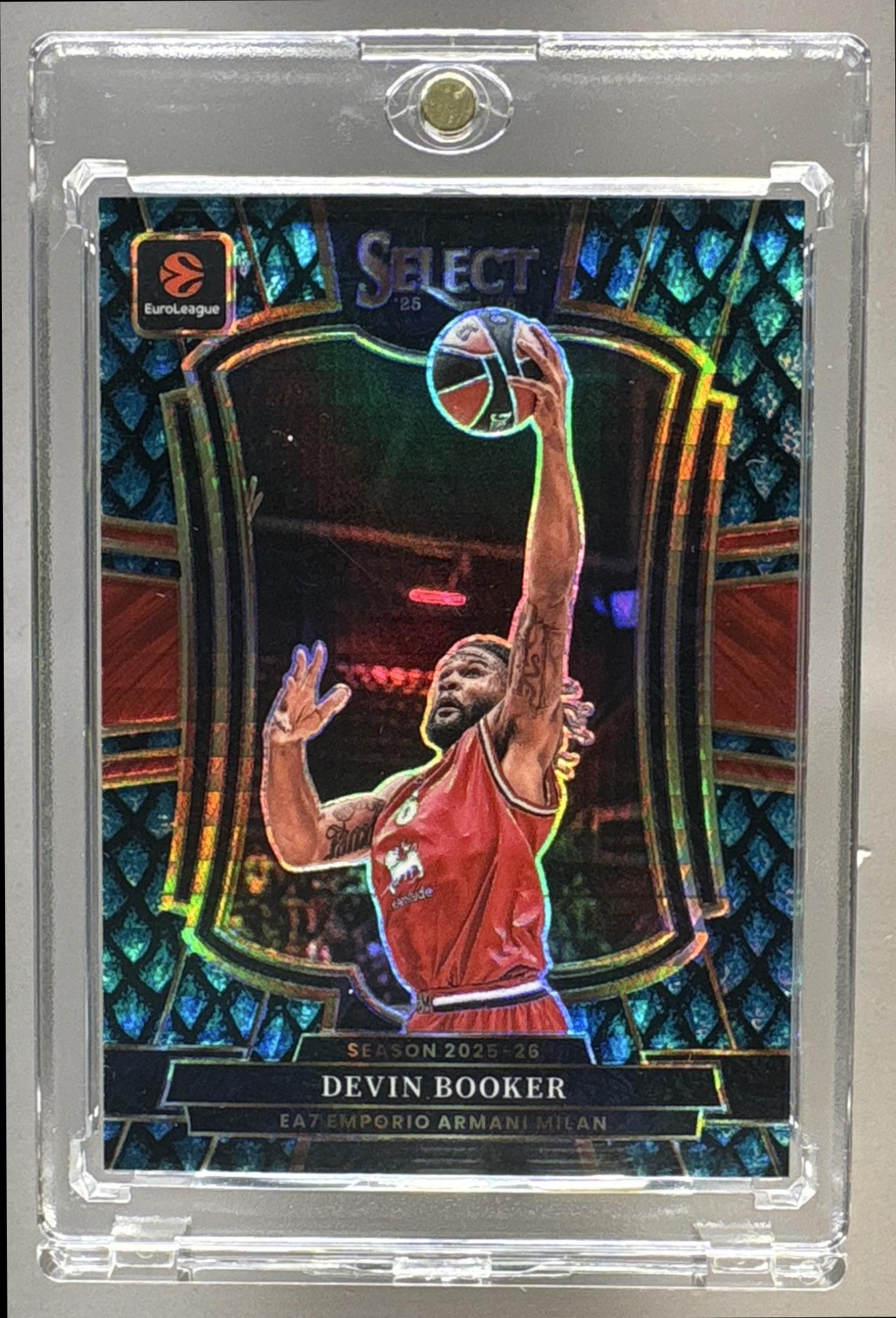 2025 PANINI SELECT EUROLEAGUE DEVIN BOOKER #194 GREEN CAMO PRIZMS /125