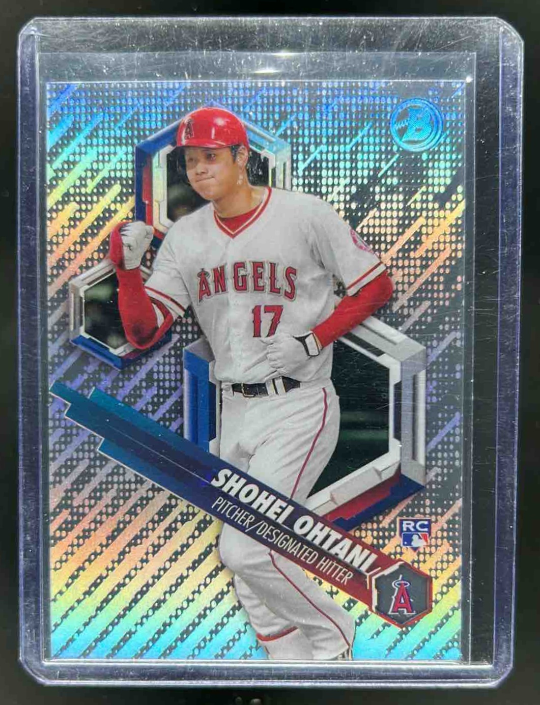 Shohei Ohtani 2018 Bowman High Tek Rookies Pattern 7