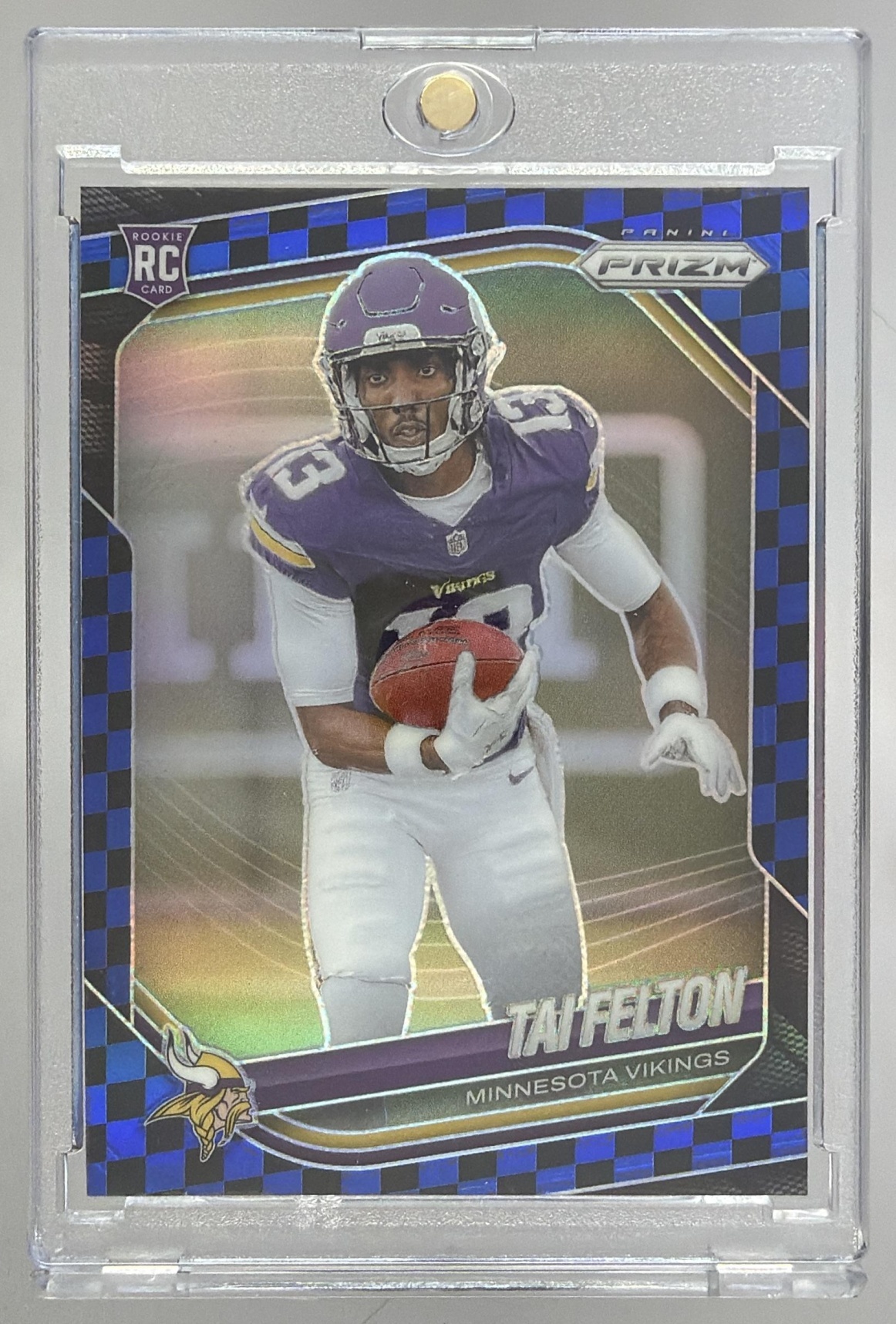 Card image for 2025 Panini Football Prizm Tai Felton Silver #361 RC Minnesota Vikings