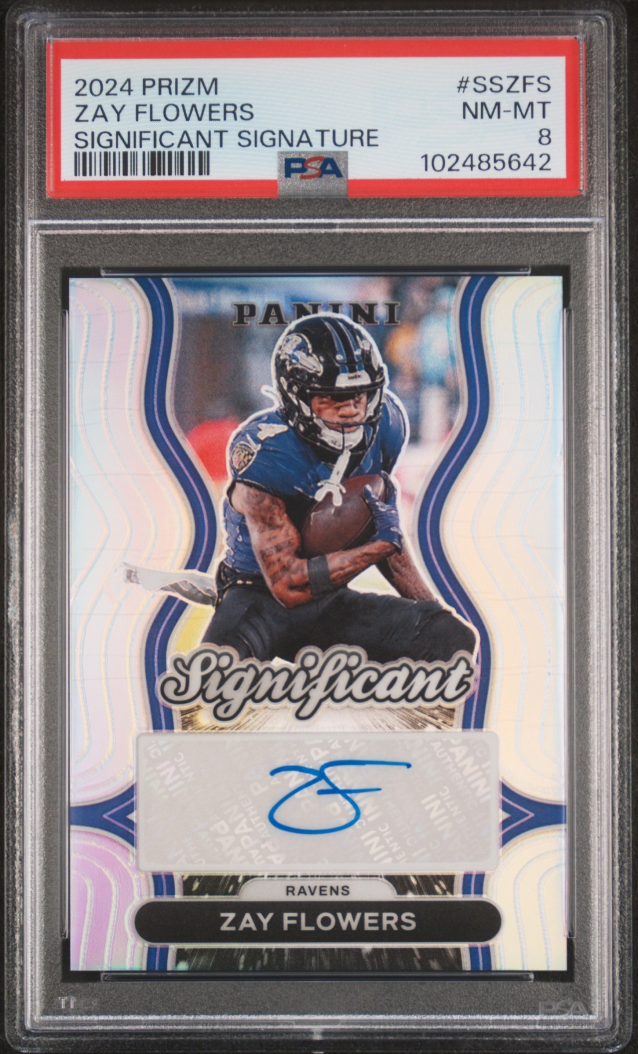 Card image for 2024 Panini Football Prizm Zay Flowers Significant Signatures #SS-ZFS Auto