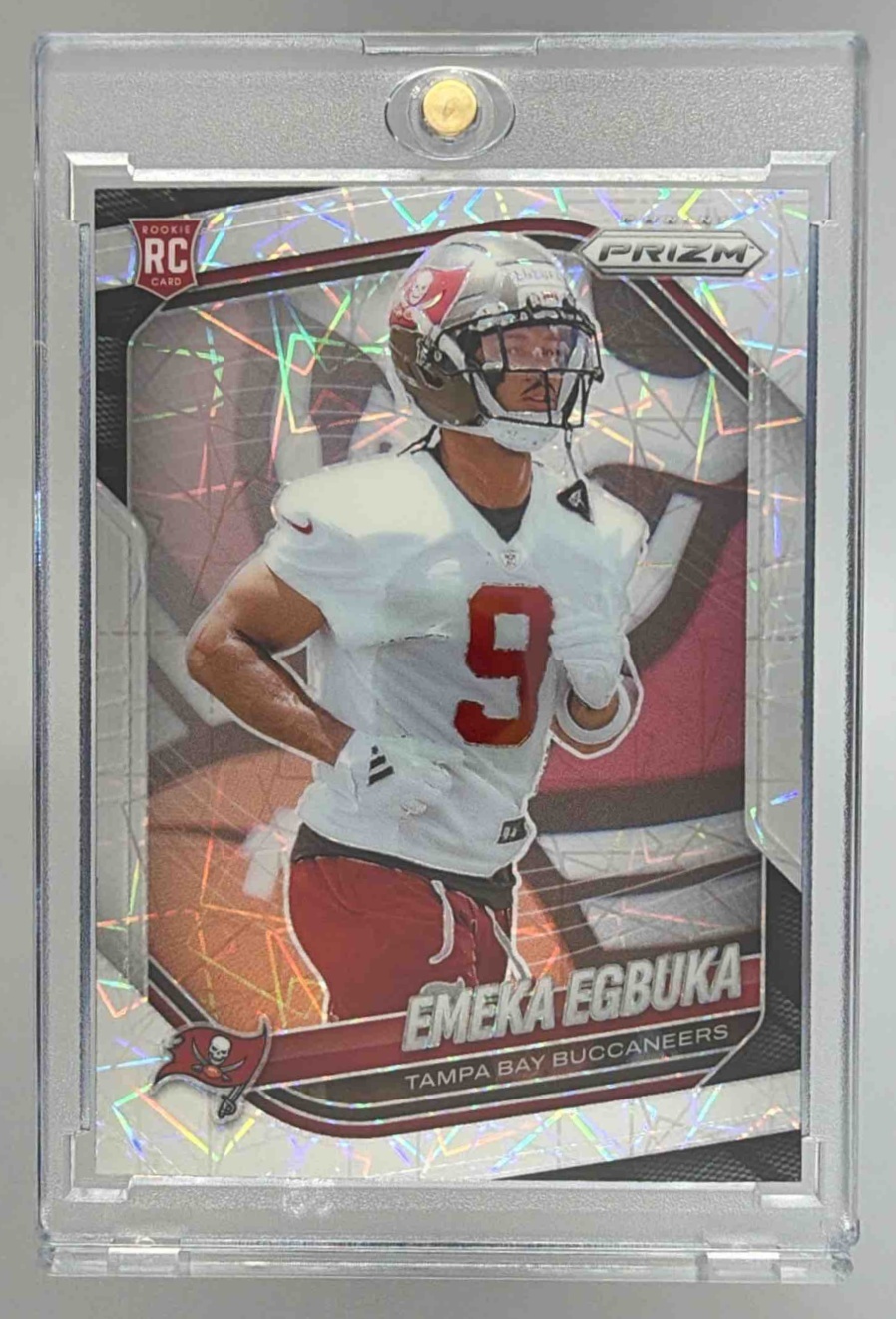 Card image for 2025 Panini Football Prizm Emeka Egbuka #351 RC Tampa Bay Buccaneers