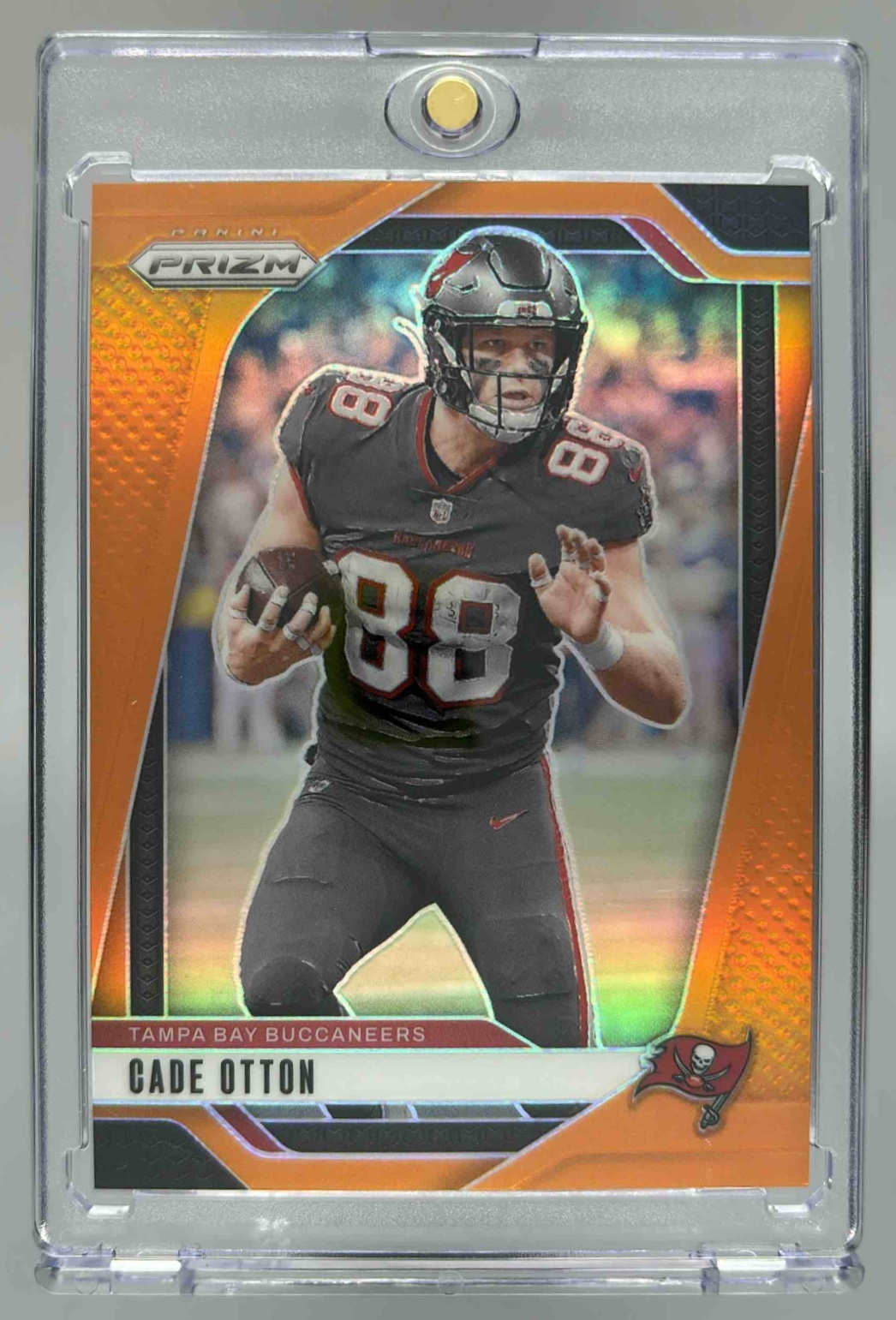 Card image for 2024 Panini Football Prizm Cade Otton Orange /249 #271 Tampa Bay Buccaneers