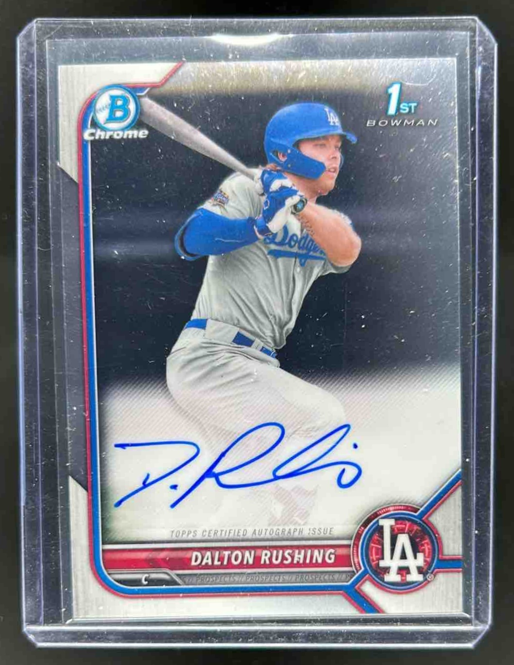 Dalton Rushing 2022 Bowman Draft Chrome Pick Autographs