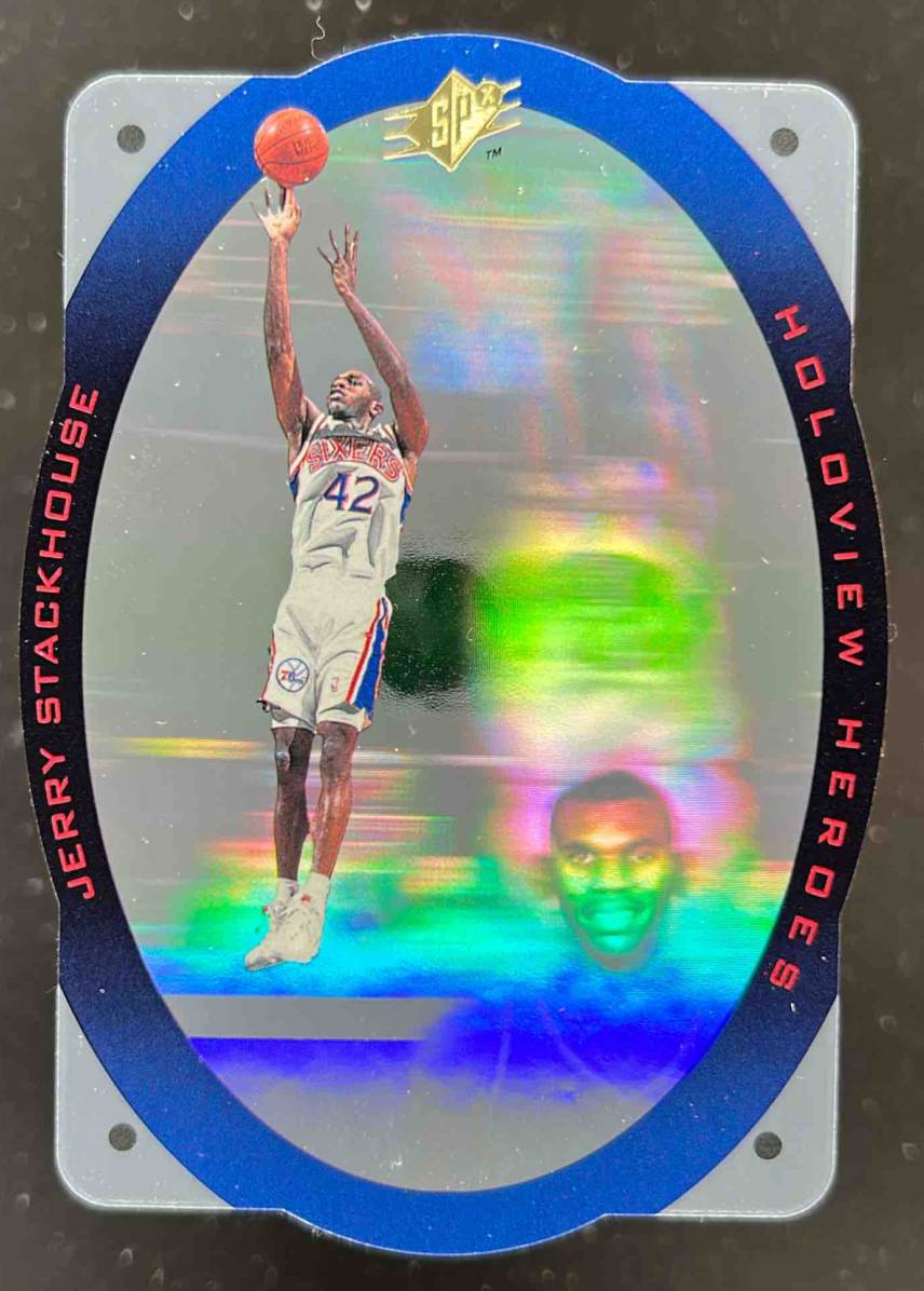 Card image for 1996-97 SPX JERRY STACKHOUSE #H8 HOLOVIEW HEROES PHILADELPHIA 76ERS