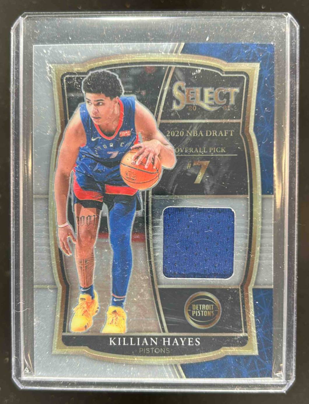 Card image for 2020-21 SELECT KILLIAN HAYES #DS-HAY DRAFT SELECTIONS MEMORABILIA RC