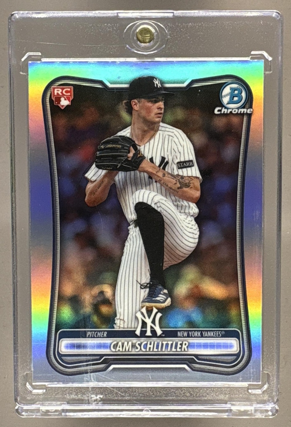 2026 BOWMAN CAM SCHLITTLER #53 CHROME ROOKIE RED RC VARIATION YANKEES