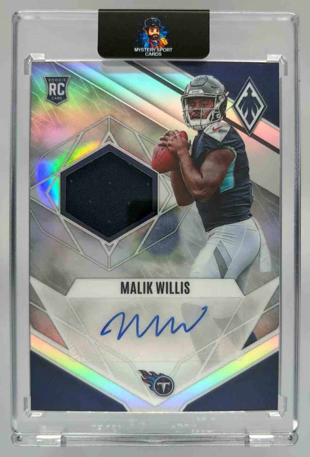 Card image for 2022 Panini Phoenix Malik Willis RPS Rookie Auto Jersey /299 #RJA-MW RC Titans