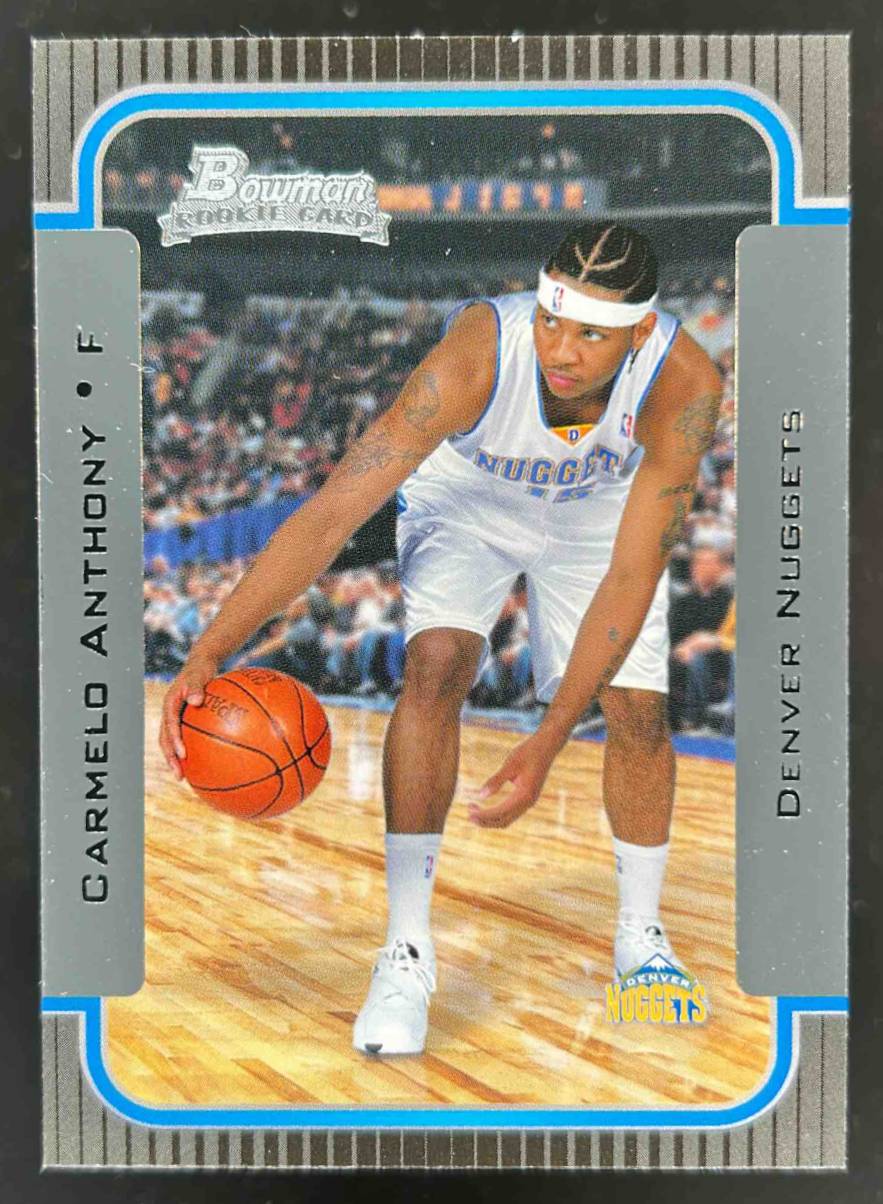 Card image for 2003-04 BOWMAN ROOKIES & STARS CARMELO ANTHONY #140 RC ROOKIE DENVER NUGGETS