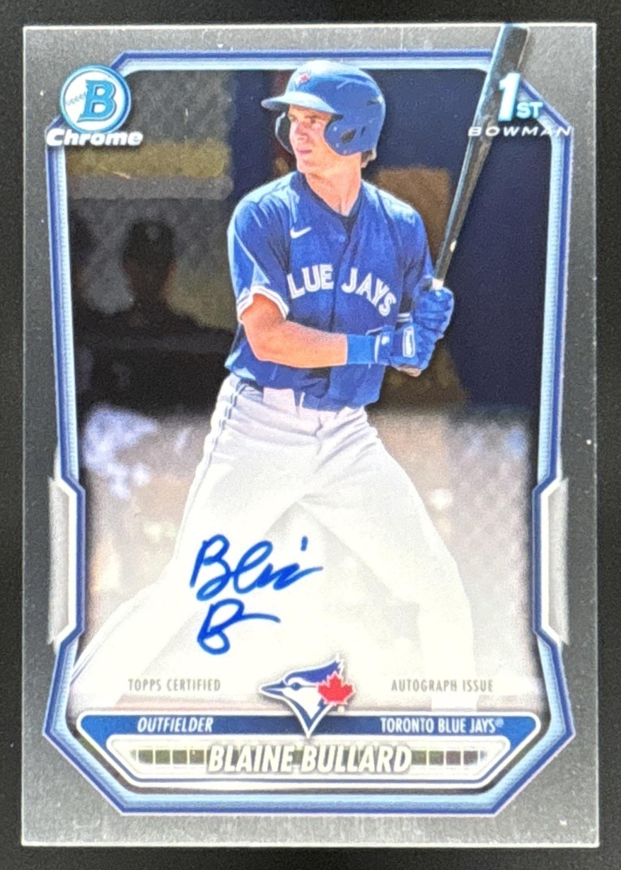 Card image for Blaine Bullard 2026 Bowman Chrome Prospect Auto Toronto Blue Jays