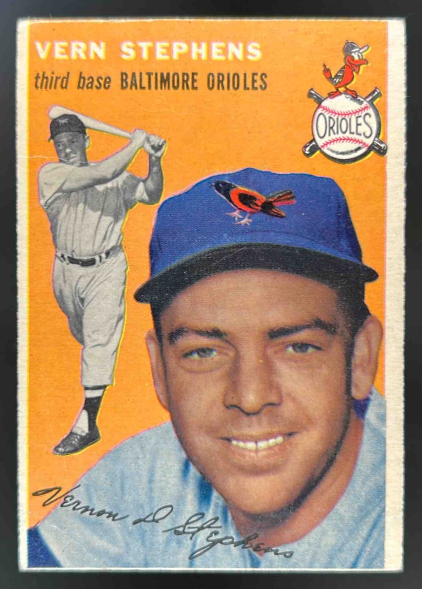 Card image for 1954 TOPPS BASEBALL VERN STEPHENS #54 BALTIMORE ORIOLES