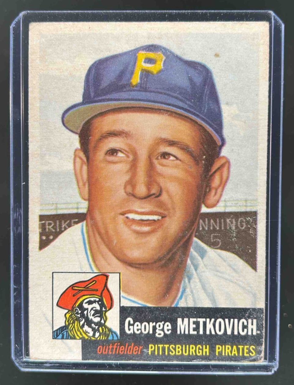 Card image for 1953 TOPPS BASEBALL GEORGE METKOVICH #58 PITTSBURGH PIRATES