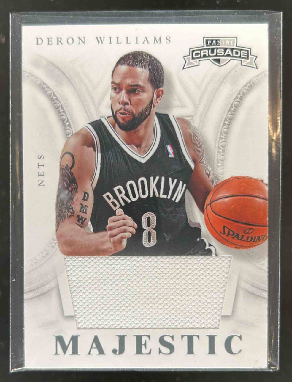 Card image for 2012-13 PANINI CRUSADE DERON WILLIAMS MAJESTIC MATERIALS #54