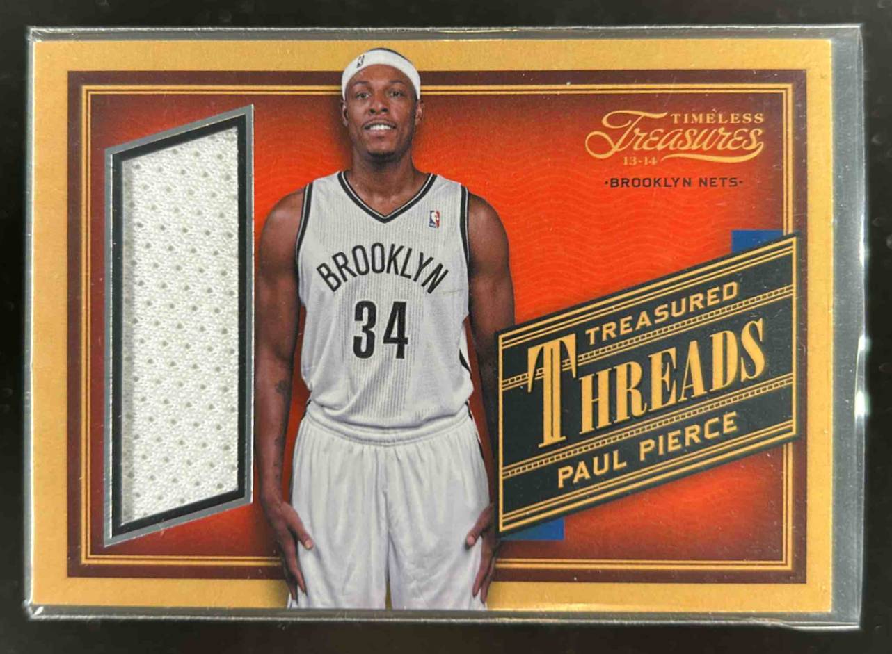 Card image for 2013-14 TIMELESS TREASURES PAUL PIERCE #21 TREASURED THREADS