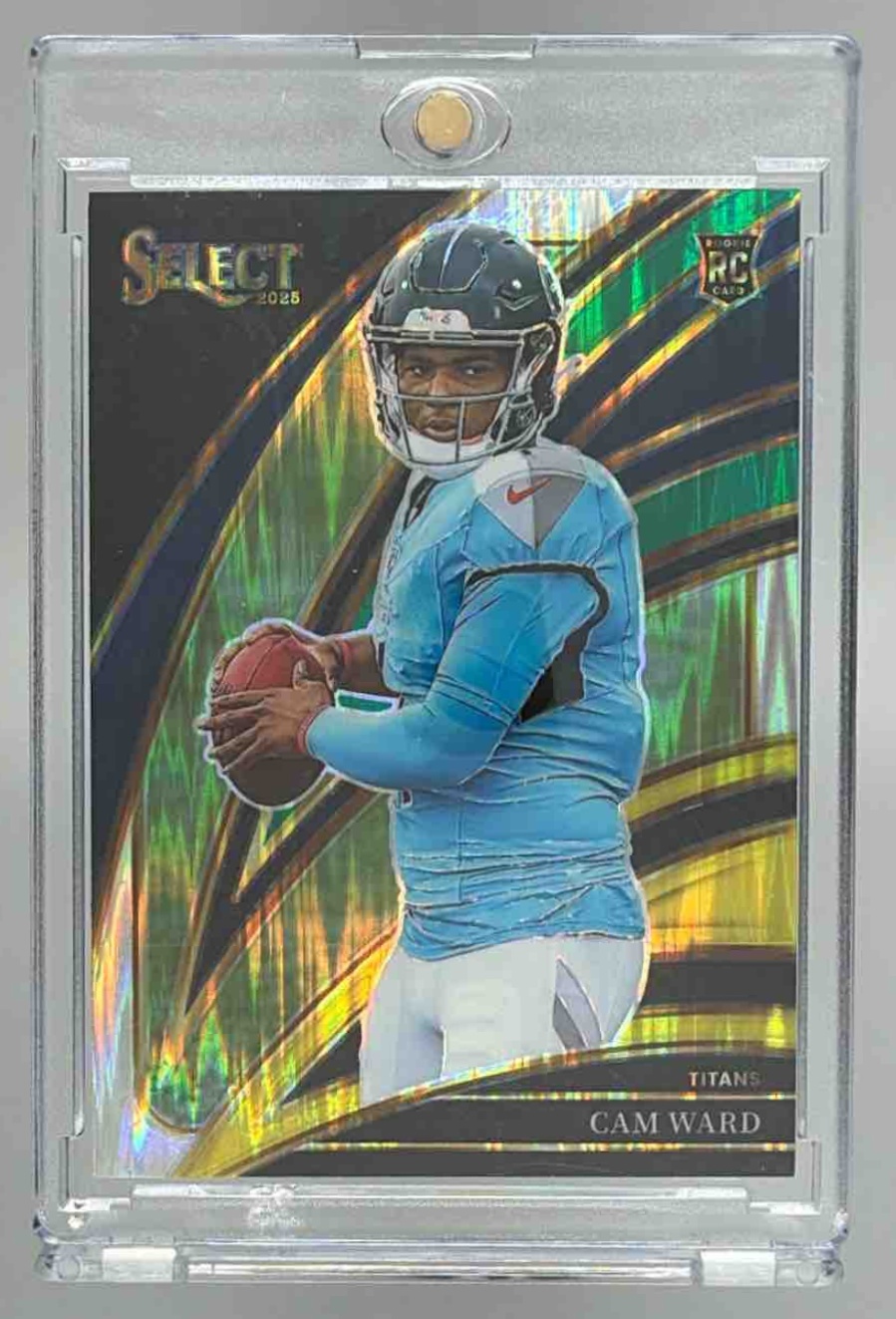 Card image for 2025 Panini Football Select Cam Ward Club Level #226 RC Tennessee Titans