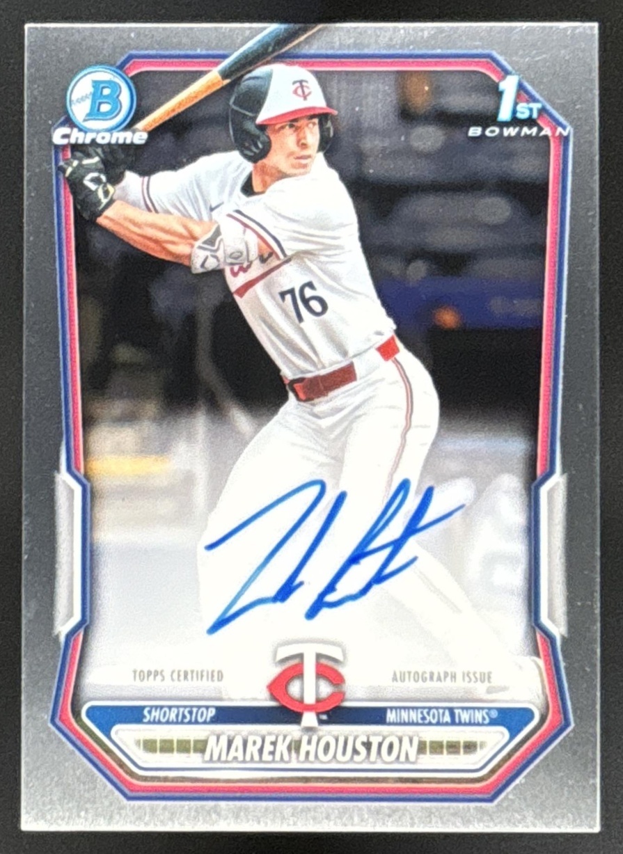 Card image for Marek Houston 2026 Bowman Chrome Prospect Auto Minnesota Twins