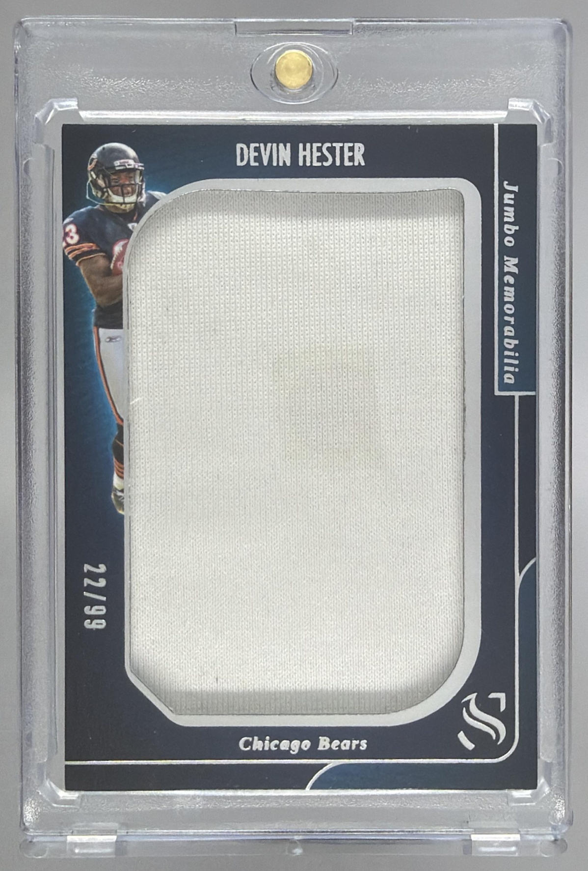 Card image for 2025 Panini Football Silhouette Devin Hester Blue /99 #50 Chicago Bears